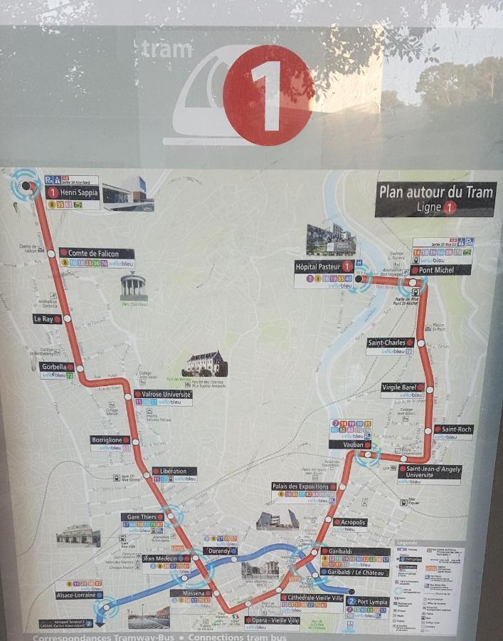 New Cheap Private Room, Kitchen , Overwieuw Sea,Tram On Spot, 12 Minutes From Nice Train Station With Tram , Beach In 17 Min Tram , Chambre Privee Pas Cher, Cuisine Equipee , Tram Sur Place, Apercu Mer, 12 Min De La Gare De Nice Avec Le Tram, 17 Min Luaran gambar
